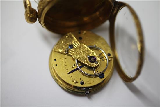 A George III 22ct gold keywind lever pocket watch by Robert Roskell, Liverpool,